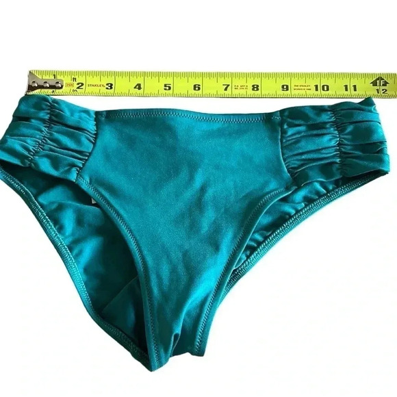 Watercult  NWT Swim bottom, size 8 ,Turquoise bathing bottom,shirring,resortwear - Picture 3 of 8